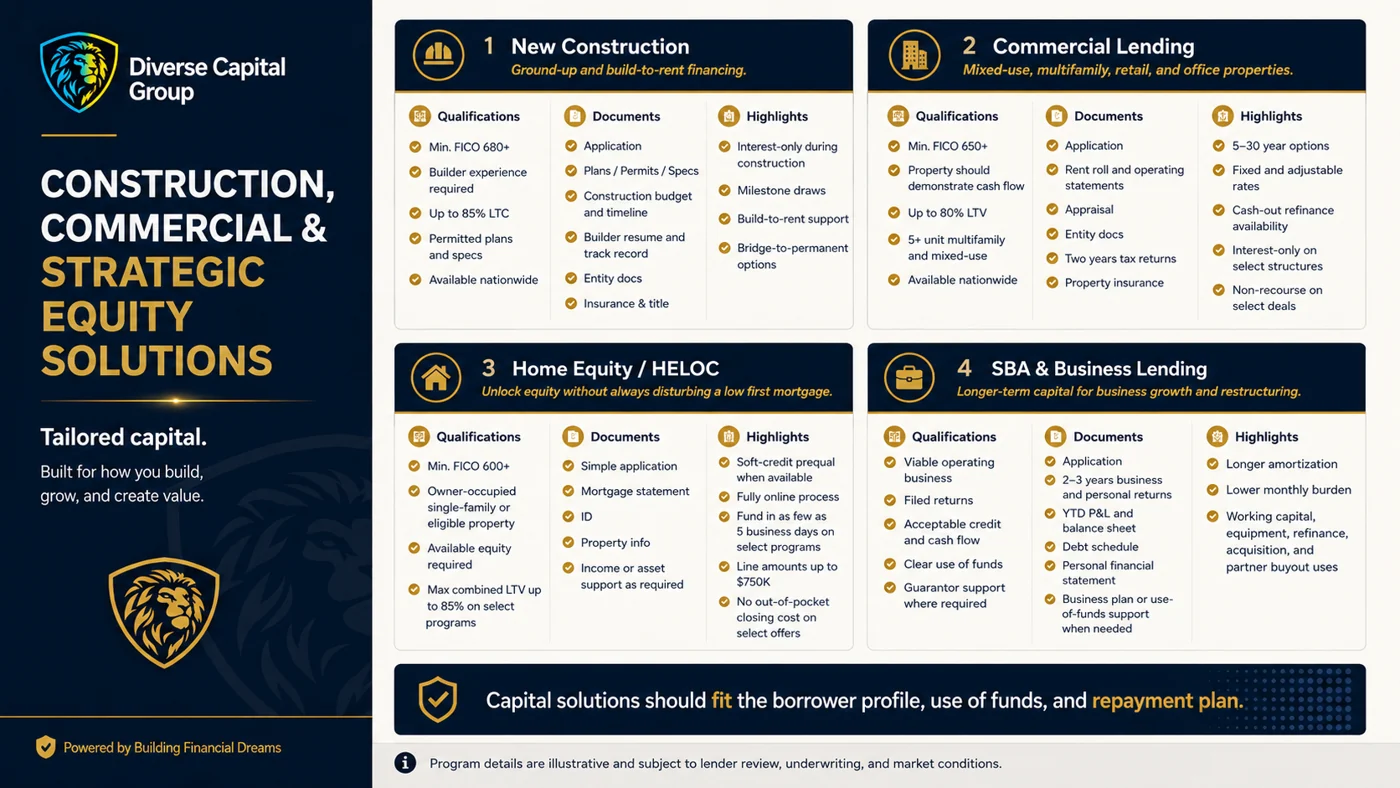 Diverse Capital Group Capital Solutions playbook preview